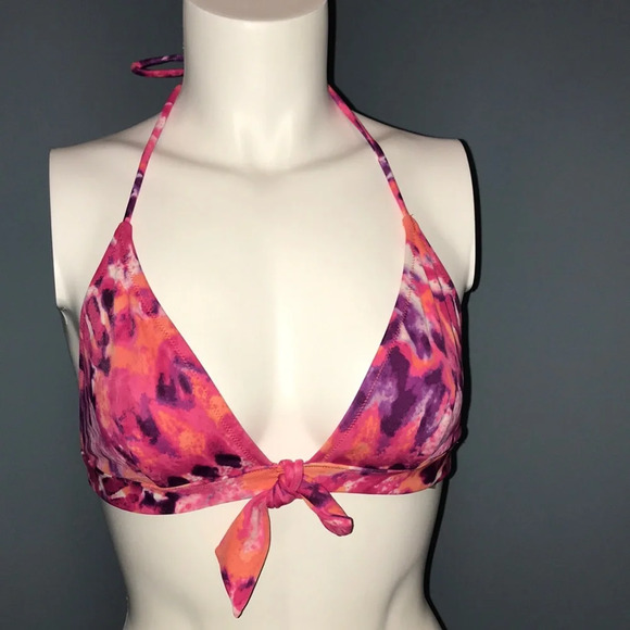Victoria's Secret Other - Victoria’s Secret pink & purple halter bikini top